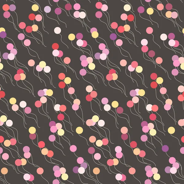 renkli balonlar ile sorunsuz geçmiş. vektör çizim