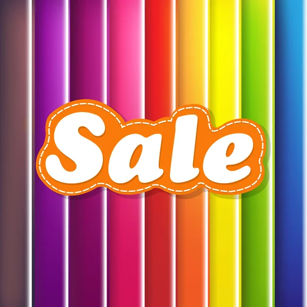 Colorful Background With Sale Text — Stock Vector