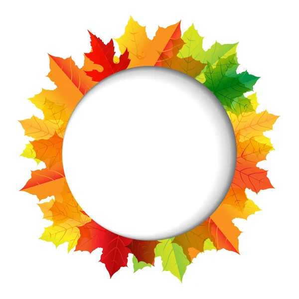 Höstens sammansättning med pratbubblan — Stock vektor