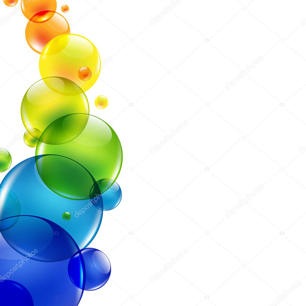 Abstract Background With Color Balls