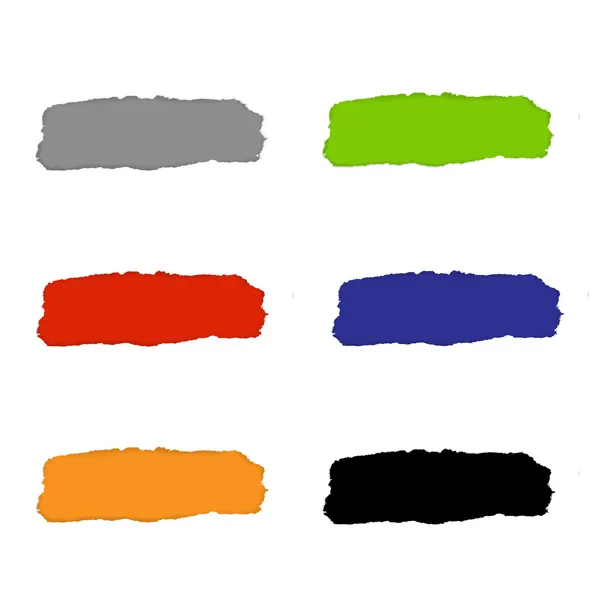 Pappersrevor med färger bakgrunder — Stock vektor