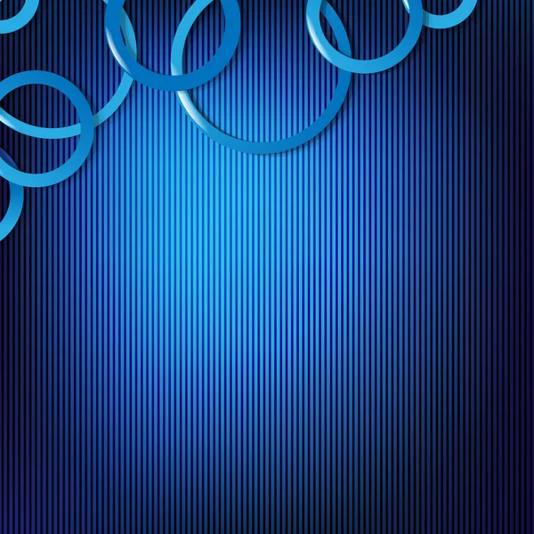 Dynamic Blue Background With Circles — Stock Vector