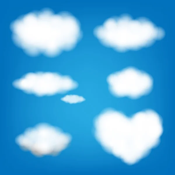 Grote set wolken — Stockvector