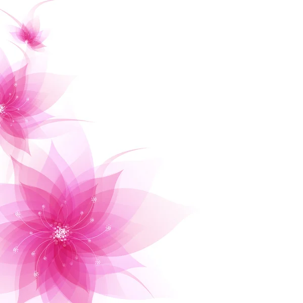 Banner med abstrakt blommor — Stock vektor