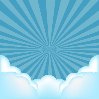 veri bloğu arka plan bulutlar ile