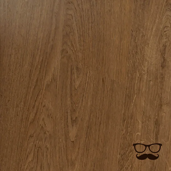 Fond en bois avec des icônes Hipster — Image vectorielle