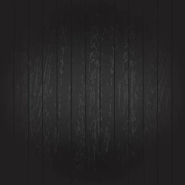 Fond en bois noir — Image vectorielle