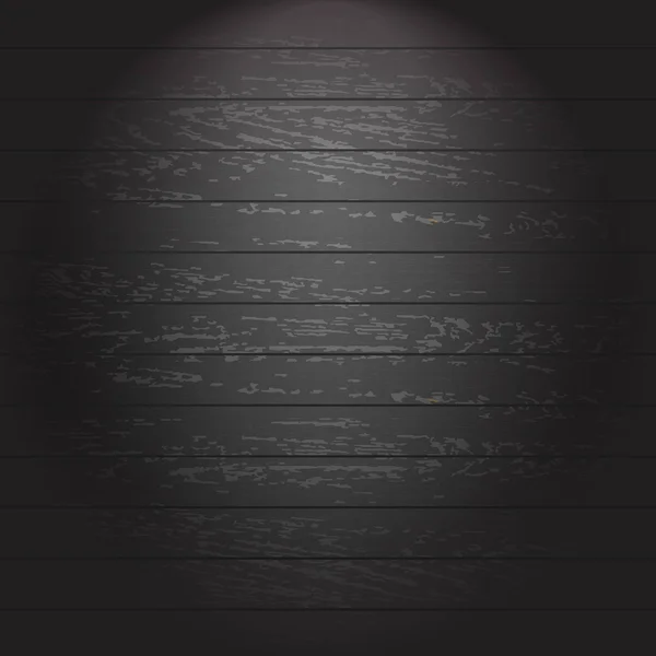 Black Wooden Background — Stock Vector