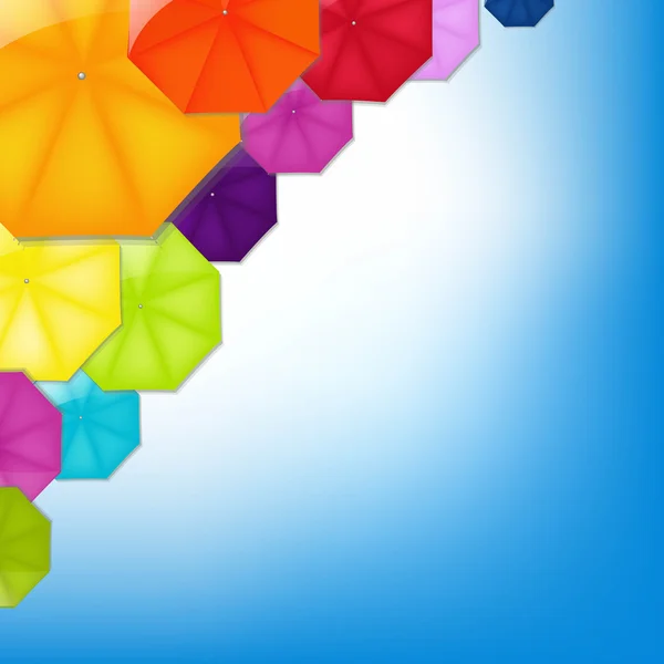 Color Umbrellas — Stock Vector