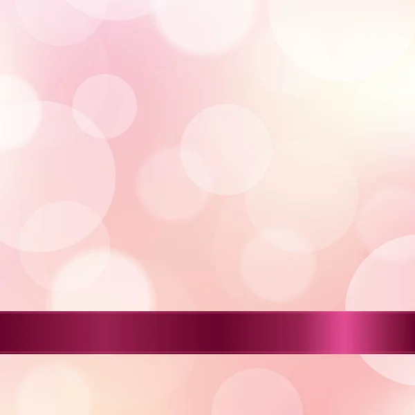 Ροζ χρώμα φόντου με κορδέλα — Διανυσματικό Αρχείο