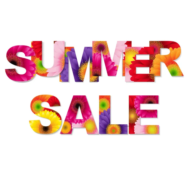 Colorful Summer Sale Poster — Stock Vector
