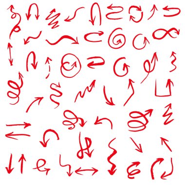 Kırmızı oklar ayarlandı