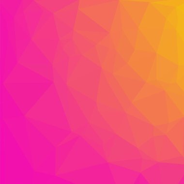 Poligonal Pembe ve Turuncu Arkaplan