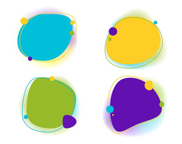 Bright Blurred Speech Bubble And White Background