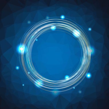 Satırlı Mavi Poligonal Arkaplan