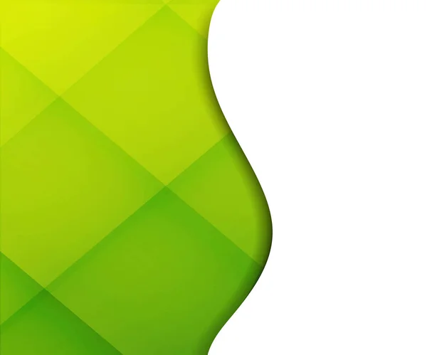 Fond vert avec ligne et papier — Image vectorielle