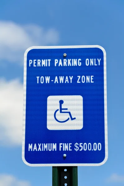 Handicap Parking Sign — Stock Photo, Image