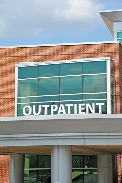 Hospital Outpatient Sign — Stock Photo, Image