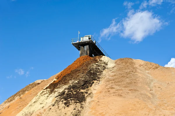 Voorraad stapel van zag stof — Stockfoto