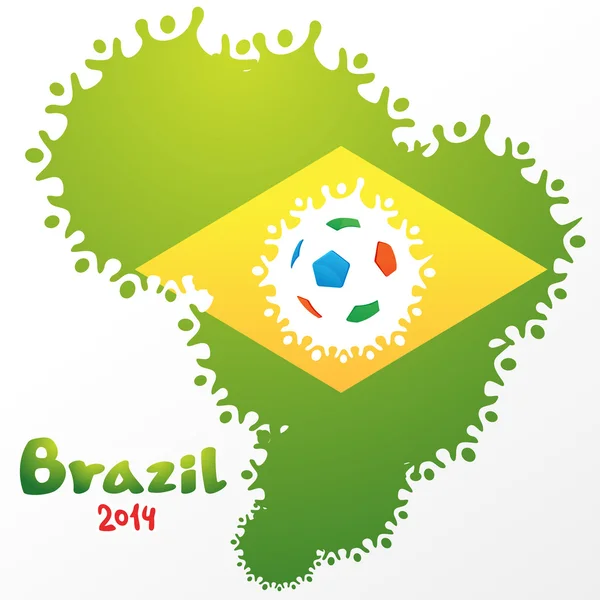 巴西矢量图 免版税图库插图