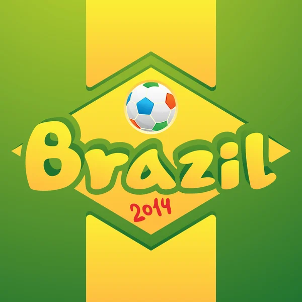 Brasilianska med fotbollar Royaltyfria Stockvektorer