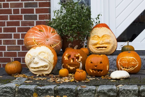 Zucche di Halloween — Foto Stock