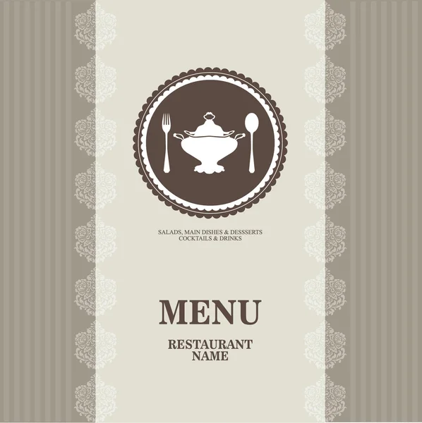 Menú para restaurante, cafetería, bar — Archivo Imágenes Vectoriales