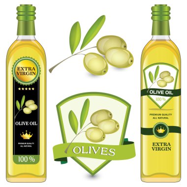 Labels olive oil clipart