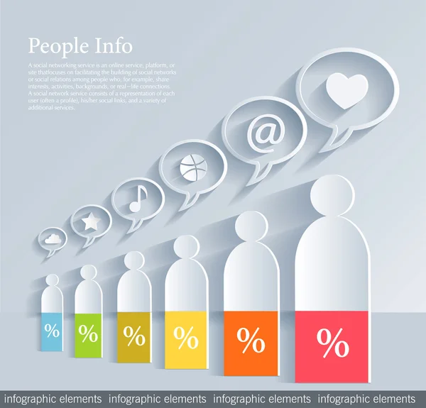 Concepto de medios sociales — Archivo Imágenes Vectoriales