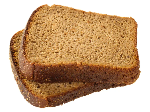 Два ломтика хлеба — стоковое фото