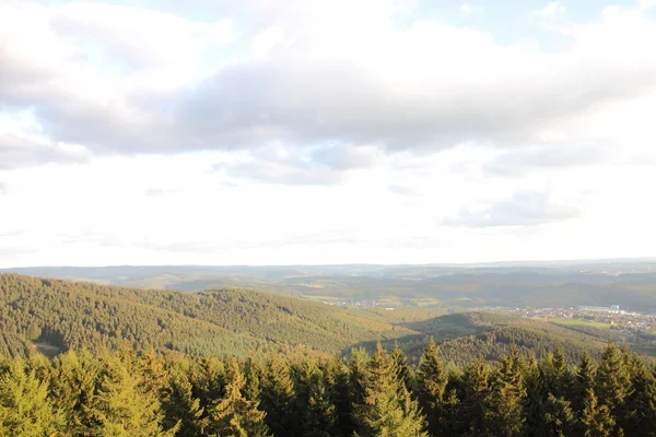 Paisaje forestal alemán — Foto de Stock