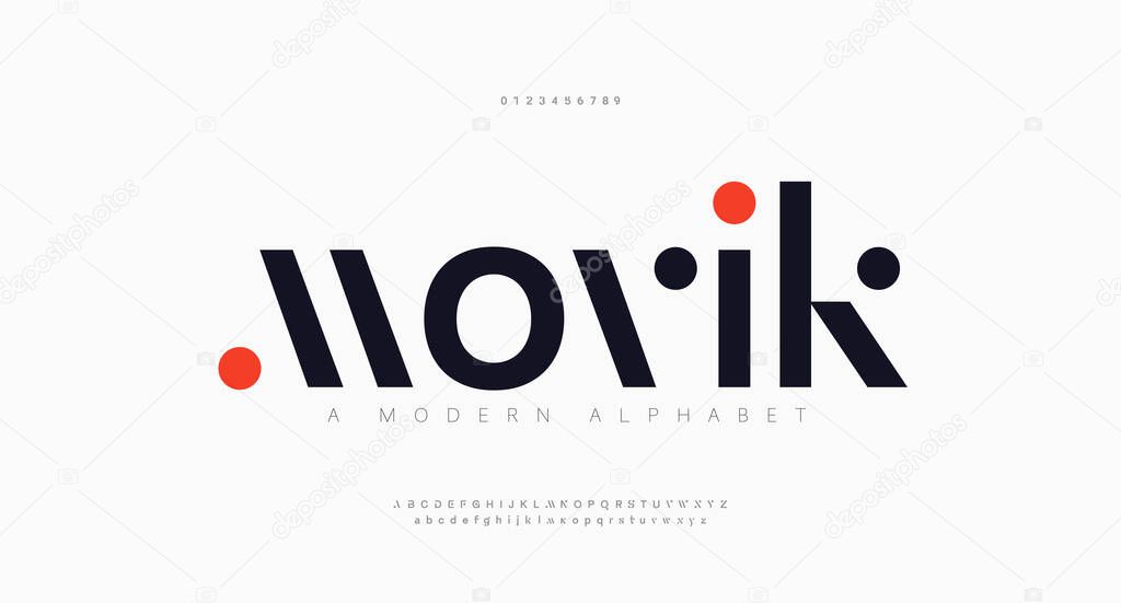 Abstract modern urban alphabet fonts. Typography sport, technology, fashion, digital, future creative logo font. vector illustration
