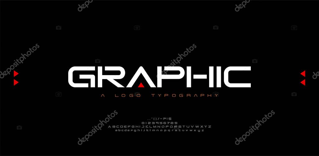 Abstract modern urban alphabet fonts. Typography sport, technology, fashion, digital, future creative logo font. vector illustration