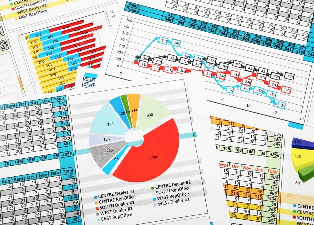 Business Reports in Color Charts