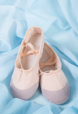 Childs kids training ballet shoes still life