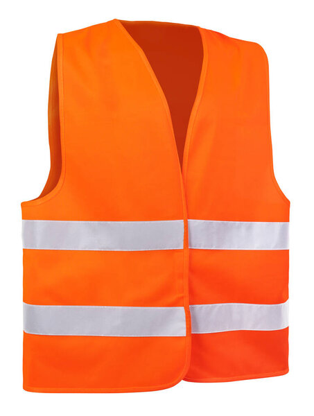 Safety warning signal vest with reflective stripes