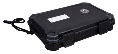 Koruyucu Su geçirmez Siyah Dava Beyaz Üzerine İzole Edildi