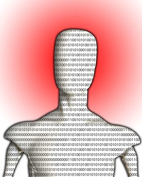 Blank Binary Man — Stock Photo, Image