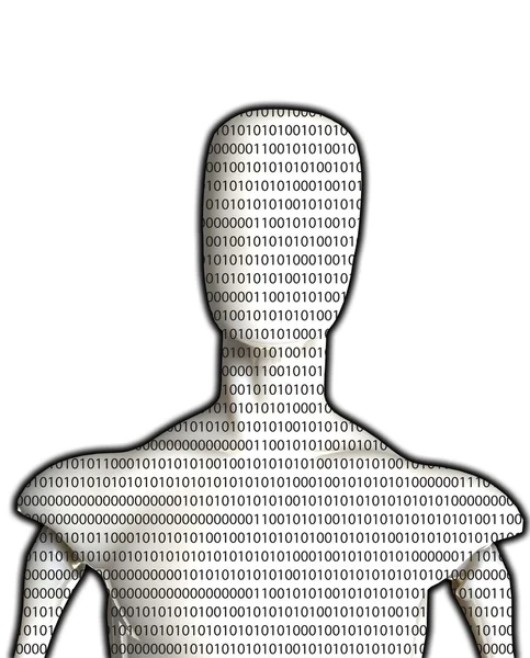 Blank Binary Man — Stock Photo, Image