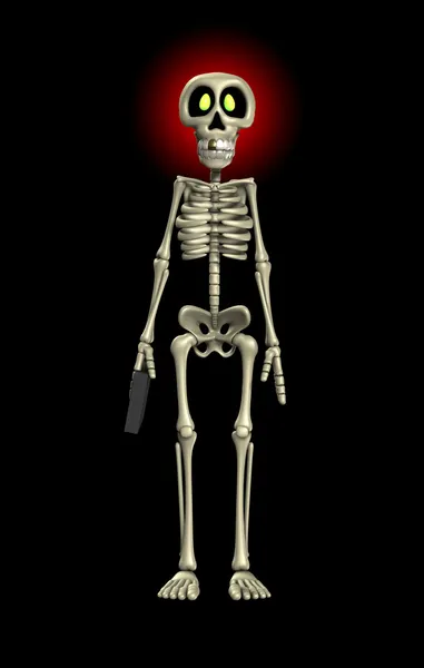 Esqueleto Trabalhador de negócios — Fotografia de Stock