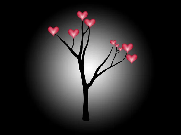 Árbol de corazones —  Fotos de Stock