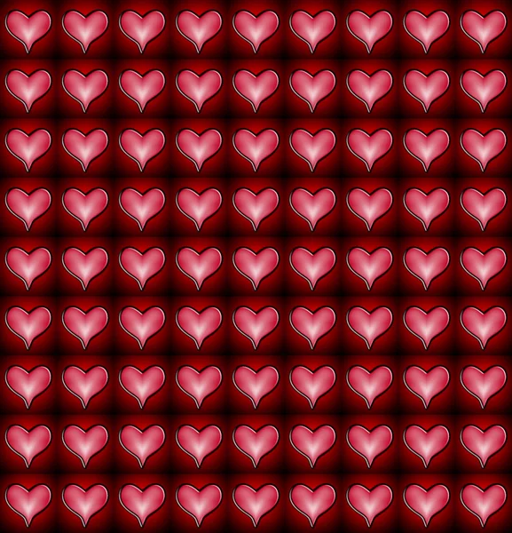 Modello di cuore rosso e rosa — Foto Stock