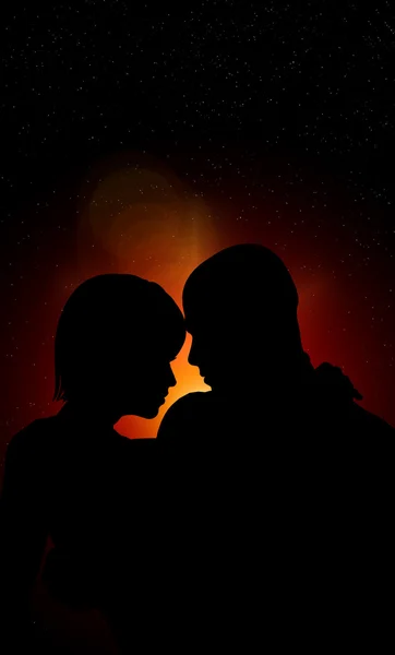 Man and women in love — Stock Photo, Image