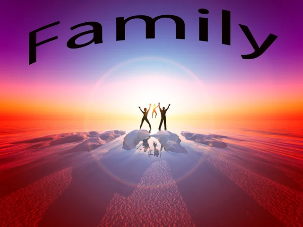 Famiglia Sunrise — Foto Stock