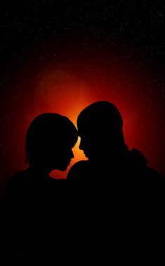 adam ve kadın aşık