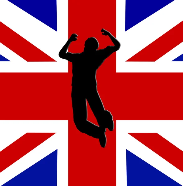 Jump For Britain — Stock Photo, Image