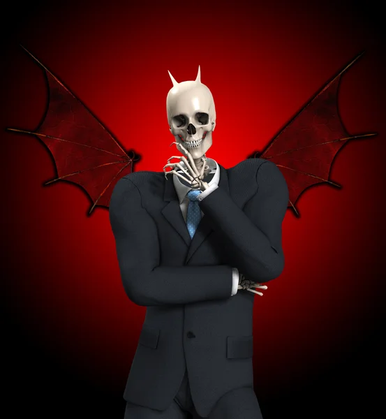 Very Evil Businessman — Stock Photo, Image