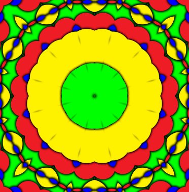 renkli çiçek Dürbünü