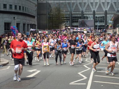 koşucular, Londra Maratonu 22 Nisan 2012