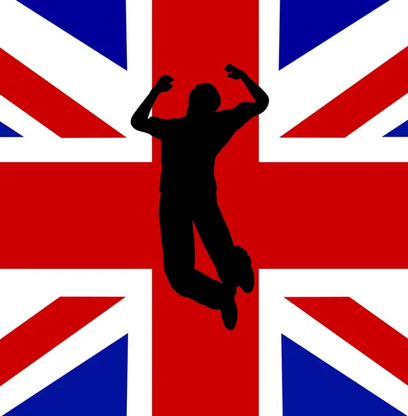 Jump For Britain — Stock Photo, Image